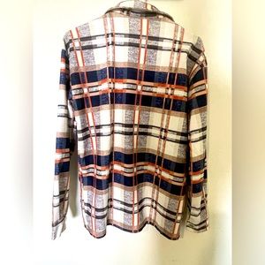 Long Sleeve Plaid Shirt Jacket